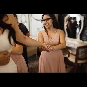 Azazie Dusty Rose Bridesmaid Gown